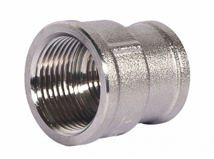 rs 1 1\4"*1\2", 120шт. (20шт\уп*6), муфта переходная вн. резьба латунь никелиров., lavita